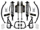 ICON 2021-2025 Ford F-150 4WD 3.5-4.5" Lift Stage 4 Suspension System Tubular CDCV W/ Leaf Packs