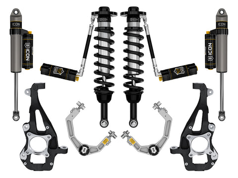 ICON 2021-2025 Ford F-150 4WD 3.5-4.5" Lift Stage 4 Suspension System Billet CDCV