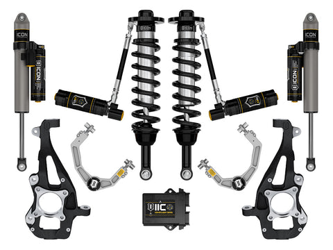 ICON 2021-2025 Ford F-150 4WD 3.5-4.5" Lift Stage 5 Suspension System Billet