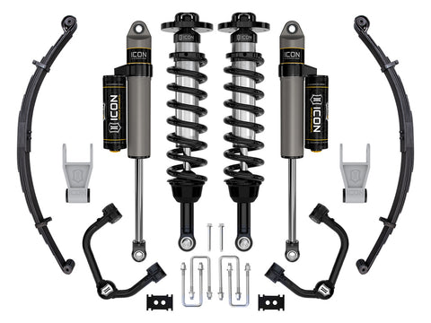 ICON 2021-2025 Ford F-150 Tremor 2.5-3" Lift Stage 2 Suspension System Tubular W/ Leaf Packs