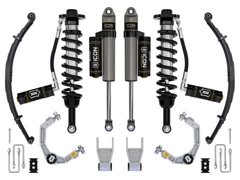 ICON 2021-2025 Ford F-150 Tremor 2.5-3" Lift Stage 3 Suspension System Billet W/ Leaf Packs