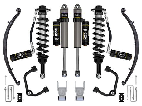ICON 2021-2025 Ford F-150 Tremor 2.5-3" Lift Stage 3 Suspension System Tubular W/ Leaf Packs