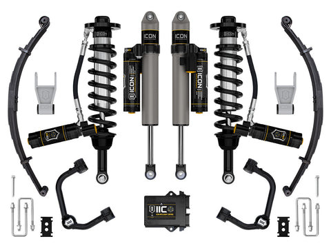 ICON 2021-2025 Ford F-150 Tremor 2.5-3" Lift Stage 5 Suspension System Tubular W/ Leaf Packs