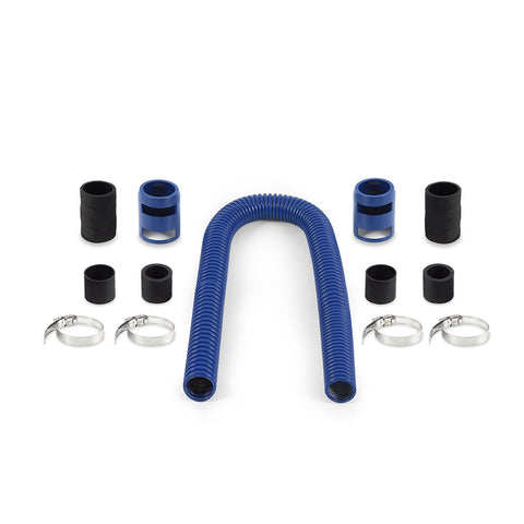 Mishimoto MMAH-U36BL Universal Flexible Stainless Steel Radiator Hose Kit  Blue  36in