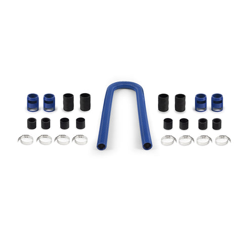Mishimoto MMAH-U48BL Universal Flexible Stainless Steel Radiator Hose Kit  Blue  48in