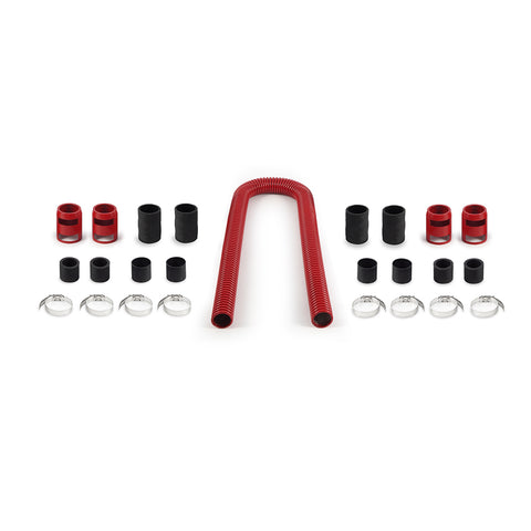 Mishimoto MMAH-U48RD Universal Flexible Stainless Steel Radiator Hose Kit  Red  48in