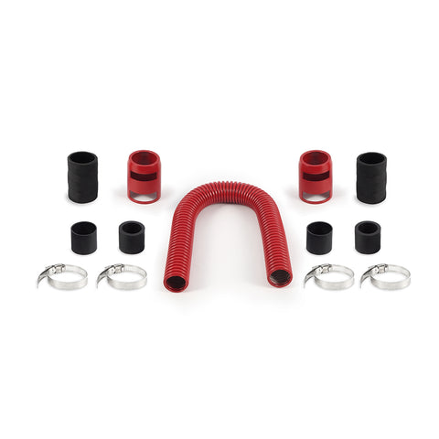 Mishimoto MMAH-U24RD Universal Flexible Stainless Steel Radiator Hose Kit  Red  24in