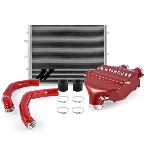 Mishimoto MMB-F80-PPCSO Air-to-Water Intercooler Power Pack  Sakhir Orange  Fits BMW M3/M4 2015-2020