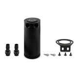 Mishimoto MMBCC-CBTWO-XLBK Baffled Oil Catch Can  Black  2-Port  XL Compact