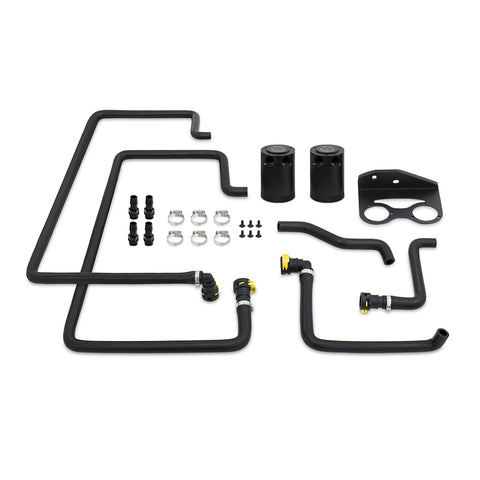 Mishimoto MMBCC-F27T-18SBE Baffled Oil Catch Can System  Fits Ford F-150 2.7L EcoBoost 2018-2020