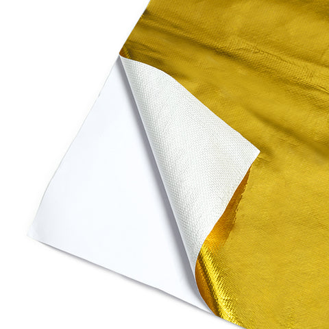Mishimoto MMHP-GRB-2424 Gold Reflective Barrier W/Adhesive Backing  24inx24in