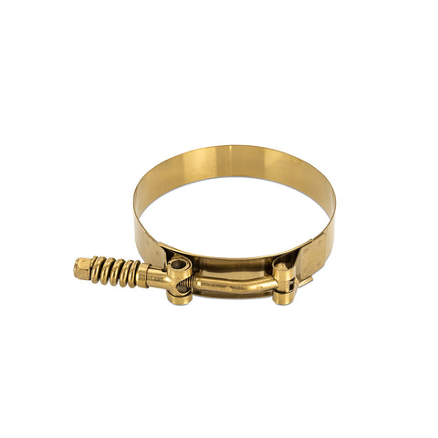 Mishimoto MMCLAMP-4TGD T-Bolt Clamp  Stainless-Steel  Constant Tension  Gold  4in