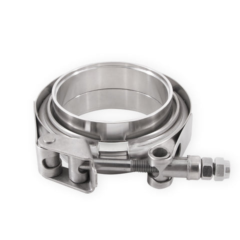 Mishimoto MMCLAMP-VS-2 V-Band Clamp  Stainless-Steel  W/Flanges  2 In (50.8mm)