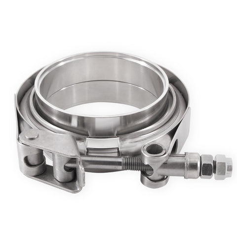 Mishimoto MMCLAMP-VS-3 V-Band Clamp  Stainless-Steel  W/Flanges  3in (76.2mm)