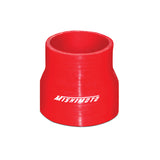 Mishimoto MMCP-2530RD Straight Transition Coupler  Red  Silicone  2.50in To 3.00in