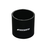 Mishimoto MMCP-25SBK Straight Coupler  Black  Silicone  2.50in