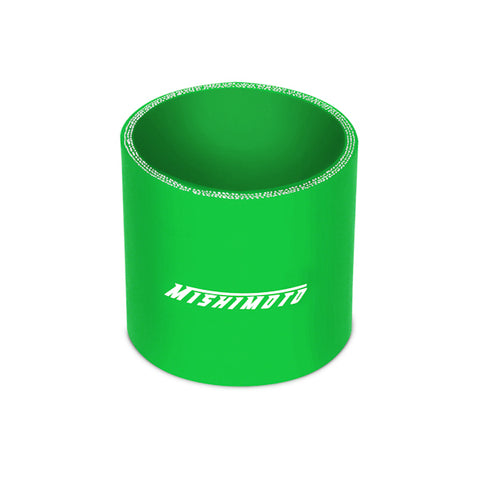 Mishimoto MMCP-25SGN Straight Coupler  Green  Silicone  2.50in