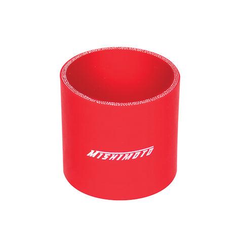 Mishimoto MMCP-25SRD Straight Coupler  Red  Silicone  2.50in
