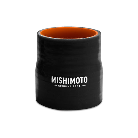 Mishimoto MMCP-3540BK Straight Transition Coupler  Black  Silicone  3.50in To 4.00in
