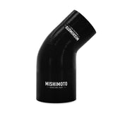 Mishimoto MMCP-R45-3035BK 45-Degree Transition Coupler  Black  Silicone  3.00in To 3.50in