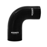 Mishimoto MMCP-R90-22525BK 90-Degree Transition Coupler  Black  Silicone  2.25in To 2.50in