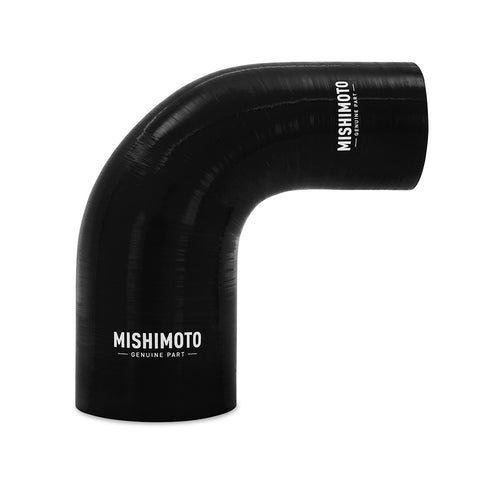 Mishimoto MMCP-R90-22530BK 90-Degree Transition Coupler  Black  Silicone  2.25in To 3.00in