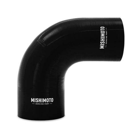 Mishimoto MMCP-R90-3540BK 90-Degree Transition Coupler  Black  Silicone  3.50in To 4.00in