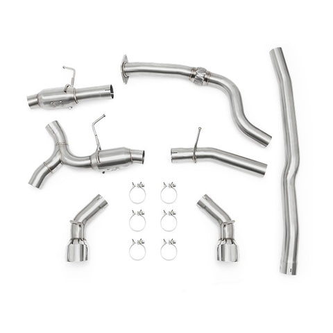 Mishimoto MMEXH-CAM4-16DTPP Dual Tip Pro Cat-Back Exhaust  Polished  Fits Chevrolet Camaro 2.0T 2016-2024