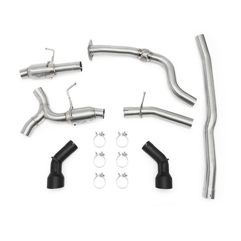 Mishimoto MMEXH-CAM4-16DTPBK Dual Tip Pro Cat-Back Exhaust  Black  Fits Chevrolet Camaro 2.0T 2016-2024
