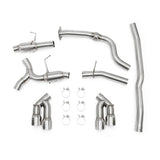 Mishimoto MMEXH-CAM4-16QTPP Quad Tip Pro Cat-Back Exhaust  Polished  Fits Chevrolet Camaro 2.0T 2016-2024