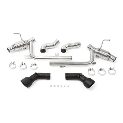 Mishimoto MMEXH-CAM8-16ADTPBK Dual Tip Pro Axle-Back Exhaust  Black  Fits Chevrolet Camaro SS 2016-2024