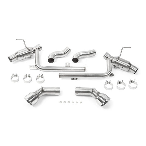 Mishimoto MMEXH-CAM8-16ADTPP Dual Tip Pro Axle-Back Exhaust  Polished  Fits Chevrolet Camaro SS 2016-2024