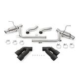Mishimoto MMEXH-CAM8-16AQTPBK Quad Tip Pro Axle-Back Exhaust  Black  Fits Chevrolet Camaro SS 2016-2024
