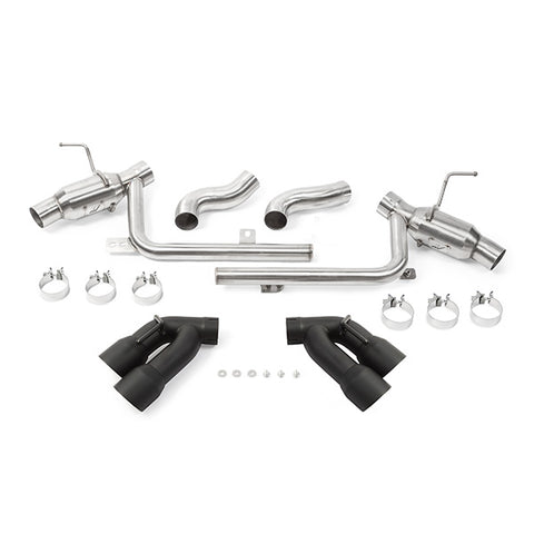 Mishimoto MMEXH-CAM8-16AQTPBK Quad Tip Pro Axle-Back Exhaust  Black  Fits Chevrolet Camaro SS 2016-2024