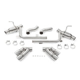 Mishimoto MMEXH-CAM8-16AQTPP Quad Tip Pro Axle-Back Exhaust  Polished  Fits Chevrolet Camaro SS 2016-2024