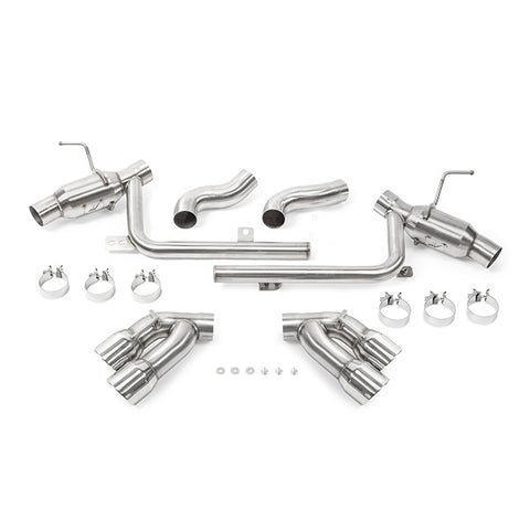 Mishimoto MMEXH-CAM8-16AQTPP Quad Tip Pro Axle-Back Exhaust  Polished  Fits Chevrolet Camaro SS 2016-2024