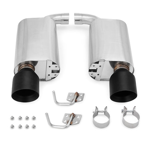 Mishimoto MMEXH-MUS8-15ASBK Street Axle-Back Exhaust  Black Tips  Fits Ford Mustang GT 2015-2017