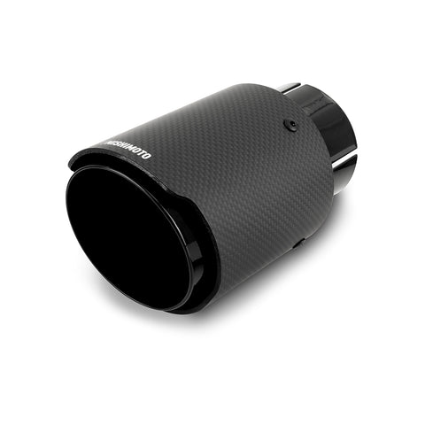 Mishimoto MMEXH-TIP-CF25BK Exhaust Tip  Black/Carbon Fiber  Single  2.50in