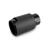 Mishimoto MMEXH-TIP-CFM25BK Exhaust Tip  Black/Carbon Fiber  Single  2.50in  W/M Logo