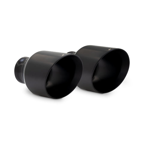 Mishimoto MMEXH-TIP-MOPARBK Exhaust Tips  Black  5in Outlet  Fits Dodge Charger V8 2015-2024