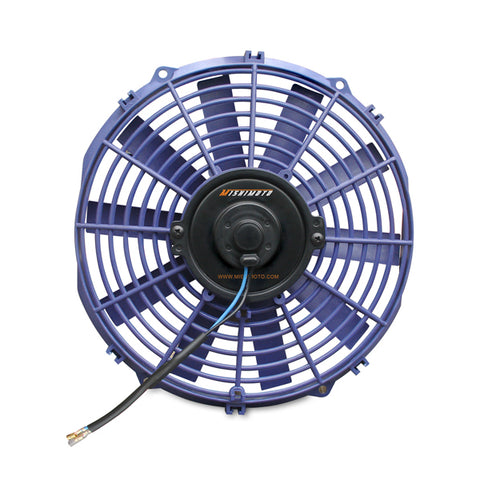Mishimoto MMFAN-12BL Electric Fan  Slim  Straight Blade  Blue  12 In