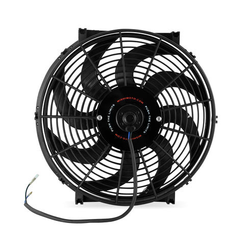 Mishimoto MMFAN-14C Electric Fan  Slim  Curved Blade  Black  14 In