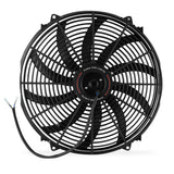 Mishimoto MMFAN-16C Electric Fan  Slim  Curved Blade  Black  16 In