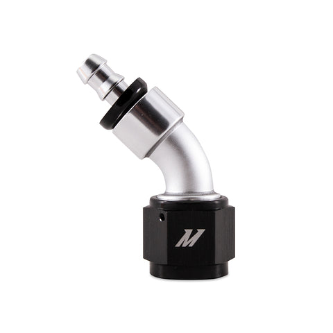 Mishimoto MMFT-10AN-45 Push-On Swivel End Hose Fitting  45 Degrees -10AN