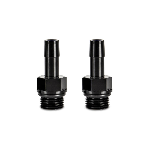 Mishimoto M16x1.5 To 3/8" Hose Barb Aluminum Fittings  Pack Of 2