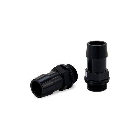 Mishimoto MMFT-M20-34BK M20x1.5 3/4 In  Hose Barb Aluminum Fittings  Black  Pack Of 2