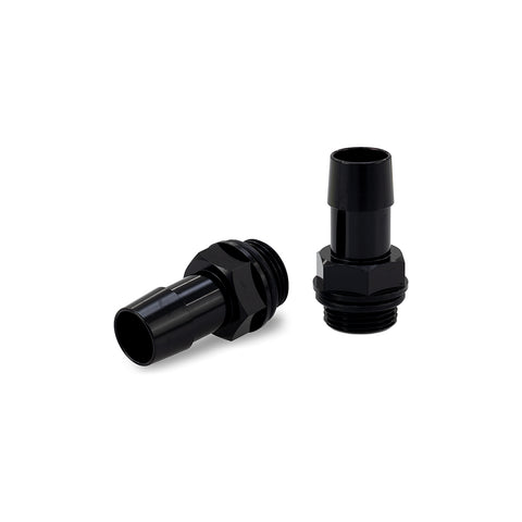Mishimoto MMFT-M20-58BK M20x1.5 5/8in  Hose Barb Aluminum Fittings  Black  Pack Of 2