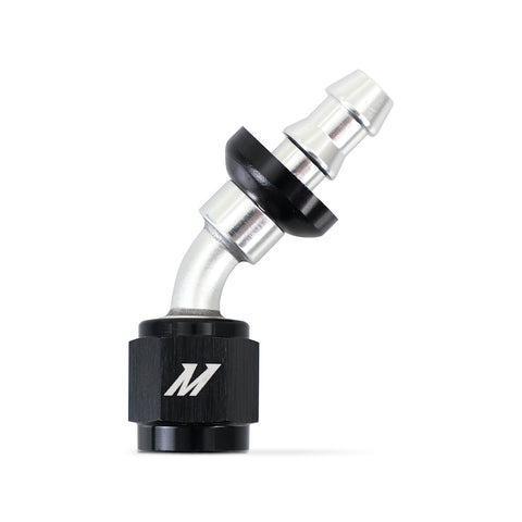 Mishimoto MMFT-PL-445 Push-Lock Fitting  -4AN  45-Degree