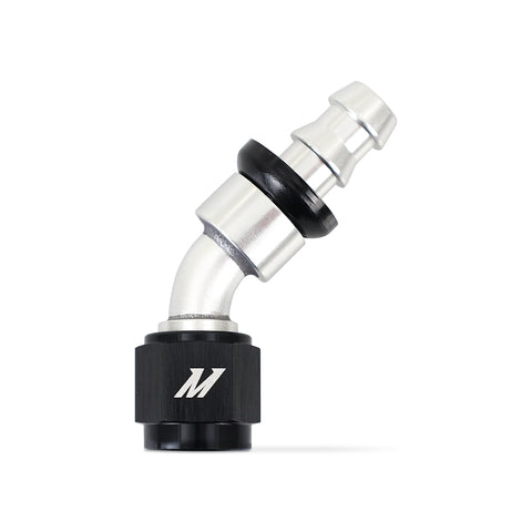 Mishimoto Push-Lock Fitting  -6AN  45-Degree