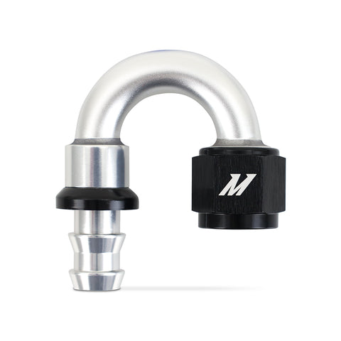 Mishimoto MMFT-PL-8180 Push-Lock Fitting  -8AN  180-Degree